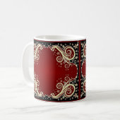 Klassieke stijlen scrollwork koffiemok (Voorkant links)