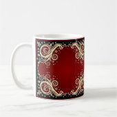 Klassieke stijlen scrollwork koffiemok (Links)