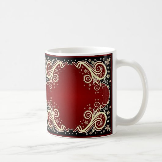 Klassieke stijlen scrollwork koffiemok (Rechts)
