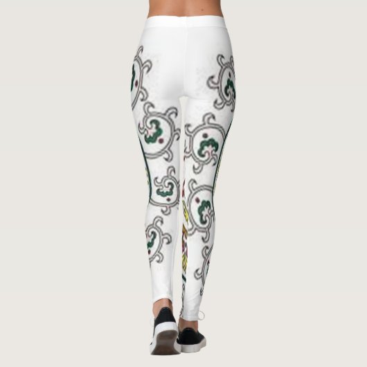 Klassieke stijlen scrollwork leggings (Achterkant)
