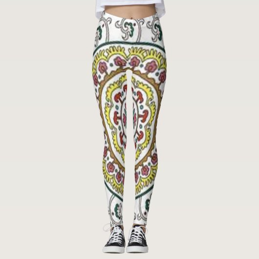 Klassieke stijlen scrollwork leggings (Voorkant)