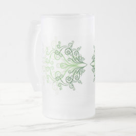 Klassieke stijlen scrollwork matglas bierpul