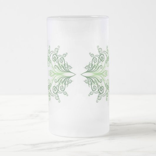 Klassieke stijlen scrollwork matglas bierpul (Center)