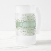 Klassieke stijlen scrollwork matglas bierpul (Voorkant rechts)