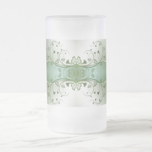 Klassieke stijlen scrollwork matglas bierpul (Center)