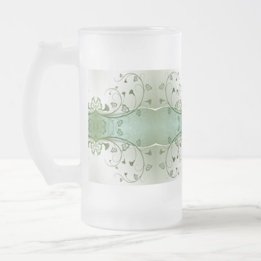 Klassieke stijlen scrollwork matglas bierpul (Links)