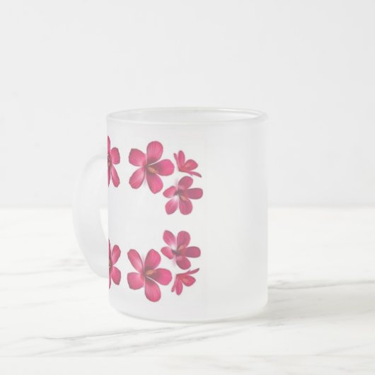 Klassieke stijlen scrollwork matglas koffiemok (Voorkant links)