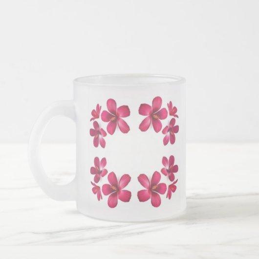 Klassieke stijlen scrollwork matglas koffiemok (Links)