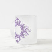 Klassieke stijlen scrollwork matglas koffiemok (Voorkant links)