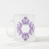 Klassieke stijlen scrollwork matglas koffiemok (Links)