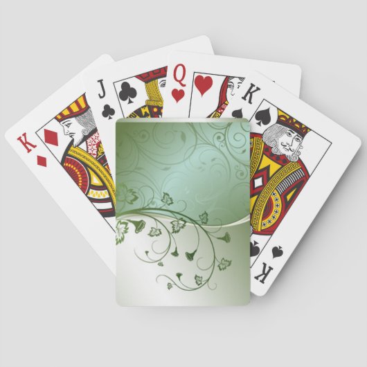 Klassieke stijlen scrollwork pokerkaarten (Achterkant)