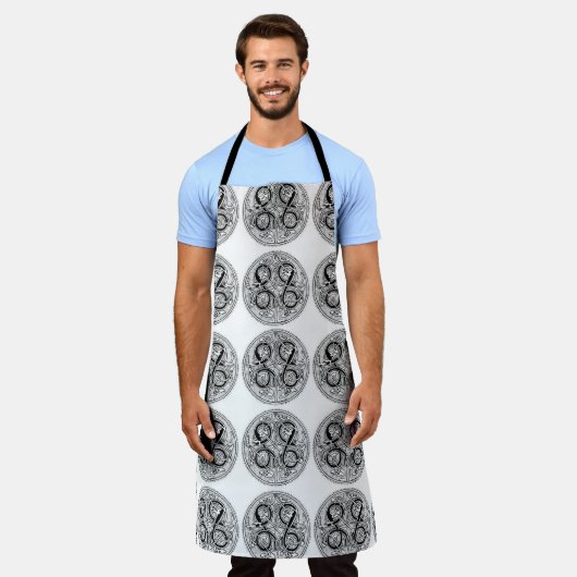 Klassieke stijlen scrollwork schort (Gedragen)