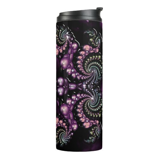 Klassieke stijlen Scrollwork Thermische Tumbler Thermosbeker (Gedraaid links)