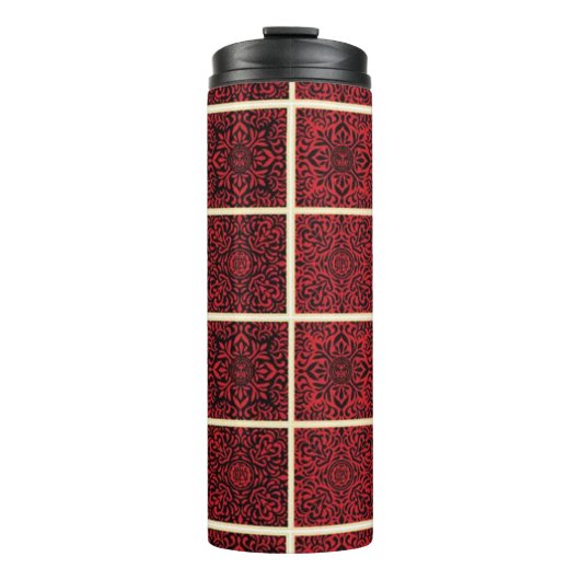 Klassieke stijlen scrollwork thermosbeker (Voorkant)