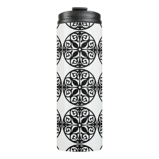 Klassieke stijlen scrollwork thermosbeker (Voorkant)