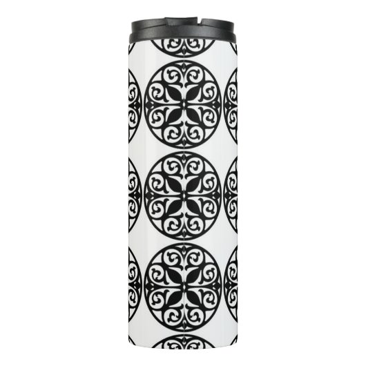 Klassieke stijlen scrollwork thermosbeker (Achterkant)