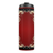 Klassieke stijlen scrollwork thermosbeker (Voorkant)