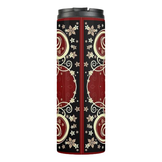 Klassieke stijlen scrollwork thermosbeker (Achterkant)