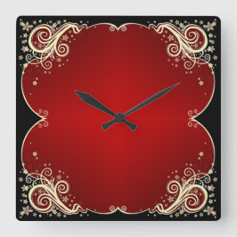 Klassieke stijlen scrollwork vierkante klok