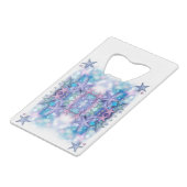 Klassieke Stijlen Sterren Creditkaart Flessenopener (Voorkant Gekanteld)