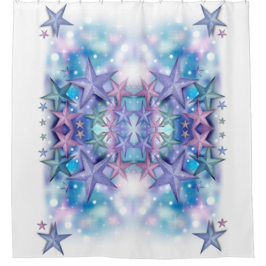Klassieke Stijlen Sterren Douchegordijn (Voorkant)