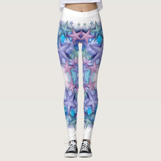Klassieke Stijlen Sterren Leggings (Voorkant)