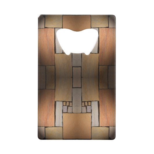 Klassieke stijlen texturen creditkaart flessenopener (Voorkant)