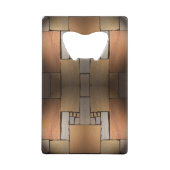 Klassieke stijlen texturen creditkaart flessenopener (Achterkant)