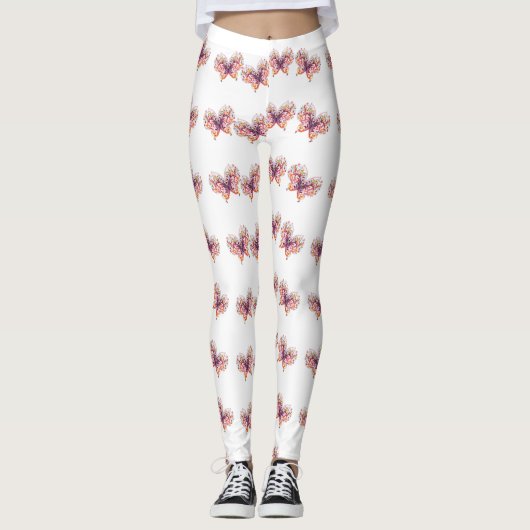 Klassieke stijlen vlinders leggings (Voorkant)