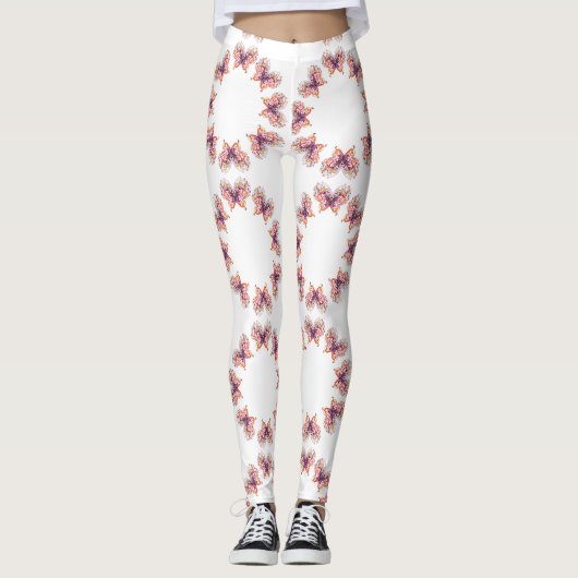Klassieke stijlen vlinders leggings (Voorkant)