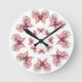 Klassieke stijlen vlinders ronde klok (Voorkant)