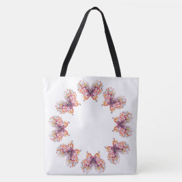 Klassieke stijlen vlinders tote bag