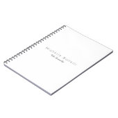 Klassieke stijlvolle Jouw naam Notitieboek (Linkerzijde)