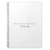 Klassieke stijlvolle Jouw naam Notitieboek (Voorkant)