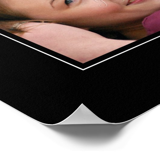 Klassieke stijlvolle, persoonlijke fotomuis - zwar poster (Hoek)