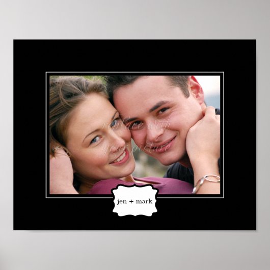 Klassieke stijlvolle, persoonlijke fotomuis - zwar poster (Voorkant)