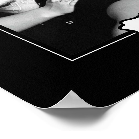 Klassieke stijlvolle, persoonlijke fotomuis - zwar poster (Hoek)