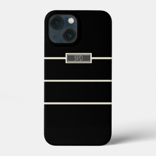 Klassieke stijlvolle zwart-monogrammen Case-Mate iPhone case