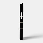 Klassieke stijlvolle zwart-monogrammen Case-Mate iPhone case (Achterkant / Rechts)