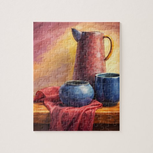 Klassieke Stilleven Kunst Puzzel (Verticaal)