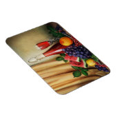 Klassieke stilstand met wijn- en fruitschilderinge magneet (Rechterzijde)