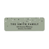 Klassieke Stippen Modern Etiket (Voorkant)