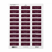 Klassieke Stippen Modern Etiket (Full Sheet)