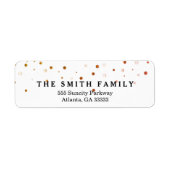 Klassieke Stippen Modern Etiket (Voorkant)