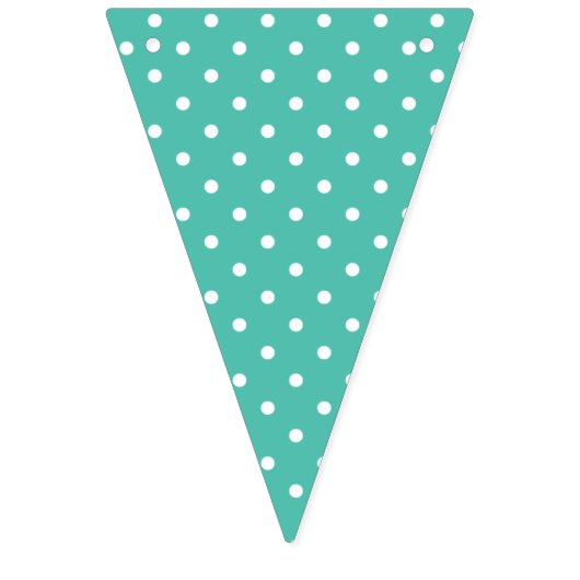 Klassieke Stippen Wit - Bluegrass Groen Vlaggetjes (Eerste vlag)