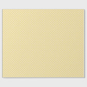 Klassieke Stippen Wit - Kanariegeel Cadeaupapier (Vlak)