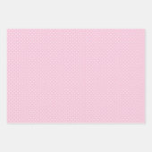 Klassieke Stippen Wit - Licht Roze Inpakpapier Vel (Voorkant 3)