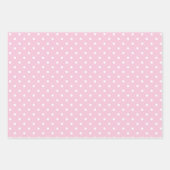 Klassieke Stippen Wit - Licht Roze Inpakpapier Vel (Voorkant)