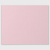 Klassieke Stippen Wit - Roze Cadeaupapier (Vlak)