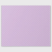Klassieke Stippen Wit - Zachte Lilac Cadeaupapier (Vlak)